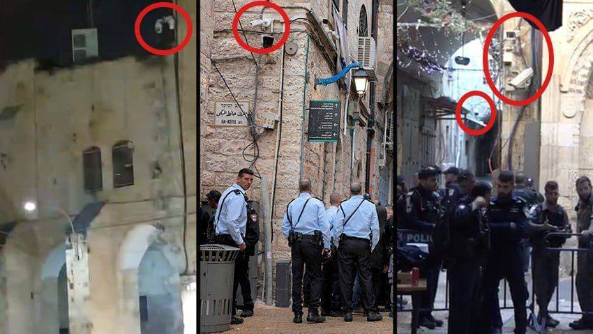 מצמות האבטחה בזירת הרצח של ד"ר מוחמד אלעוסייבי